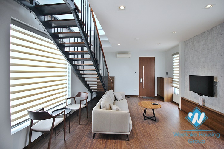 A well-decorated duplex 2 bedrooms apartment for rent in Au Co st, Tay Ho